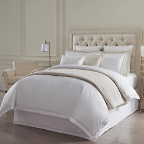 Luxury Hotel Other - NWT $329 Luxury Hotel RITZ Queen Full Duvet Cover Mini Set Egyptian Cotton